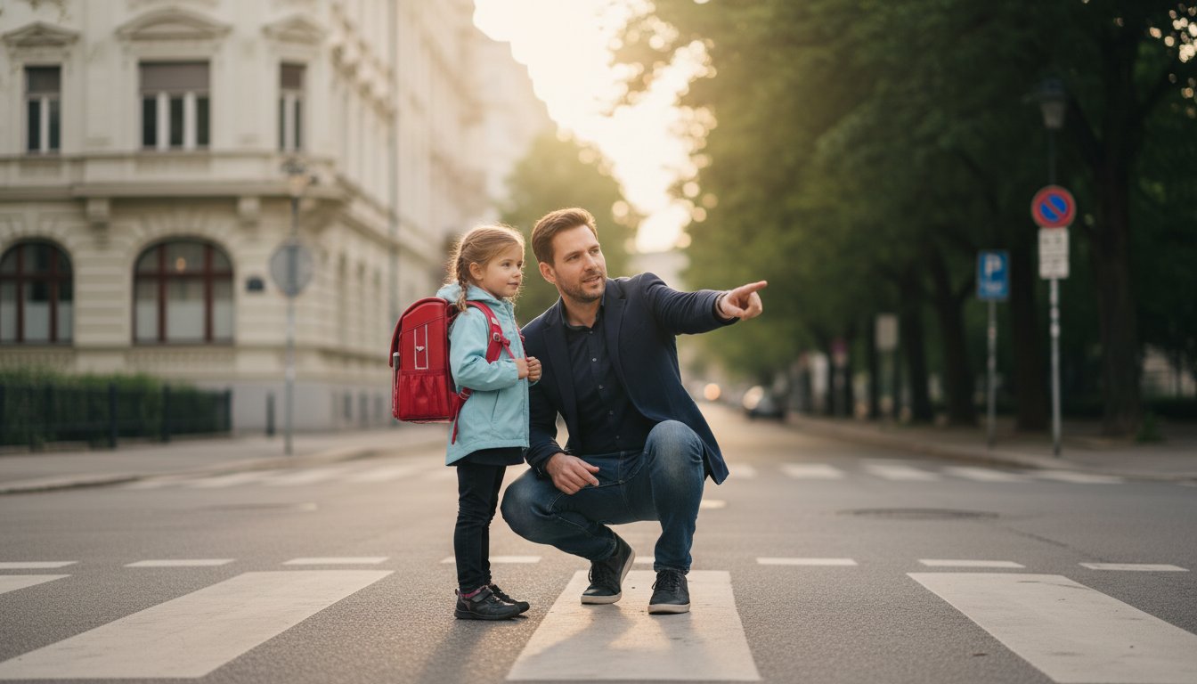 Sicherer Schulweg in Wien D&ouml;bling: Tipps f&uuml;r den Volksschulstart 2026