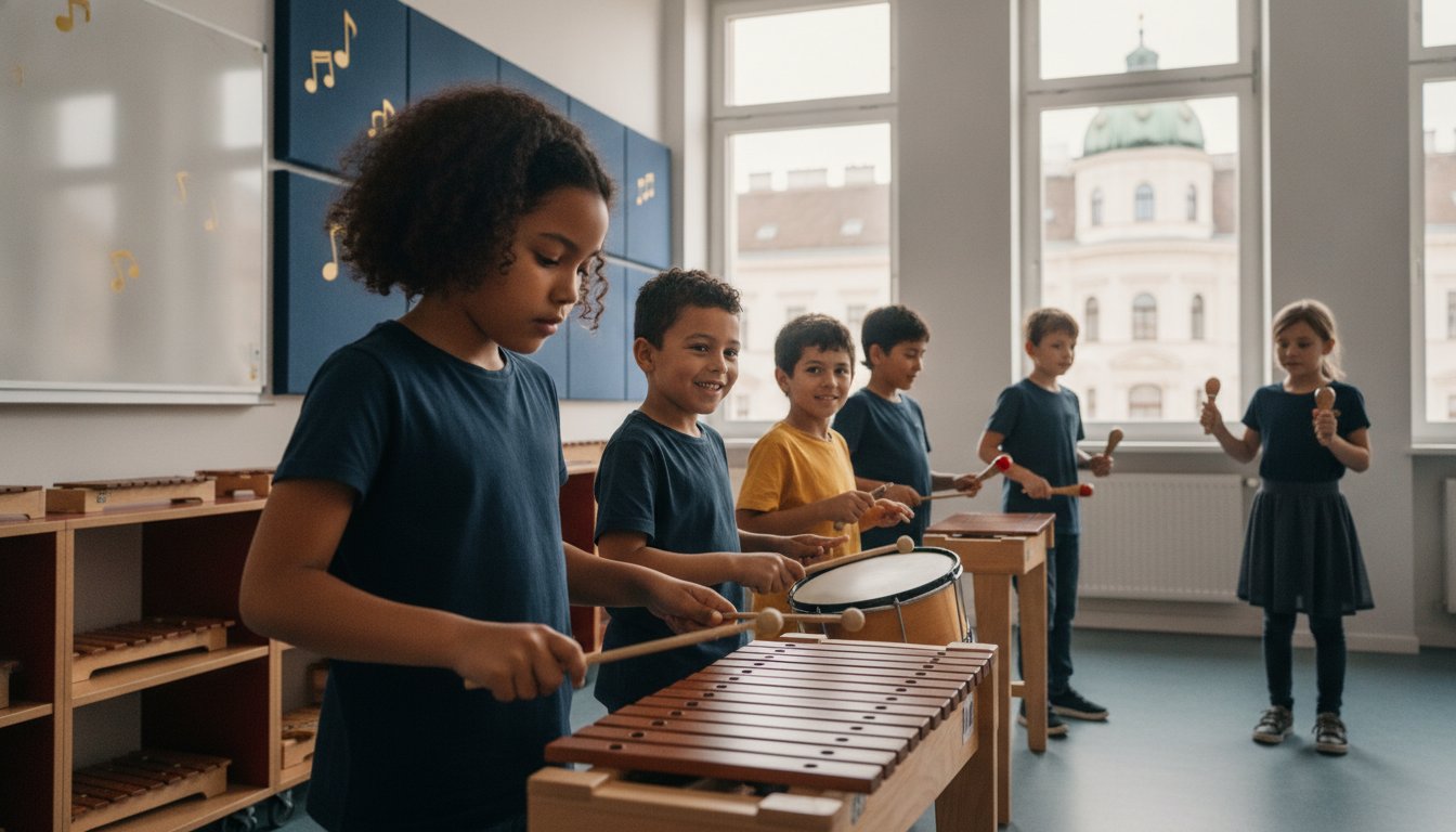 Musikunterricht f&uuml;r Volksschulkinder in Wien: Ganzheitliche F&ouml;rderung im Schulalltag
