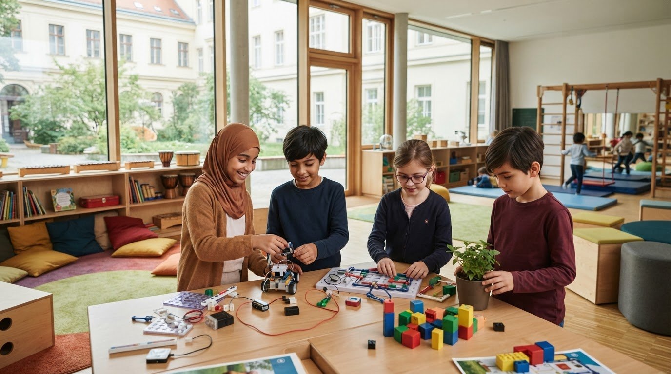Ganztagsschule in Wien: Warum ein modernes Ganztagsangebot die beste Wahl f&uuml;r Ihr Kind ist (2026)