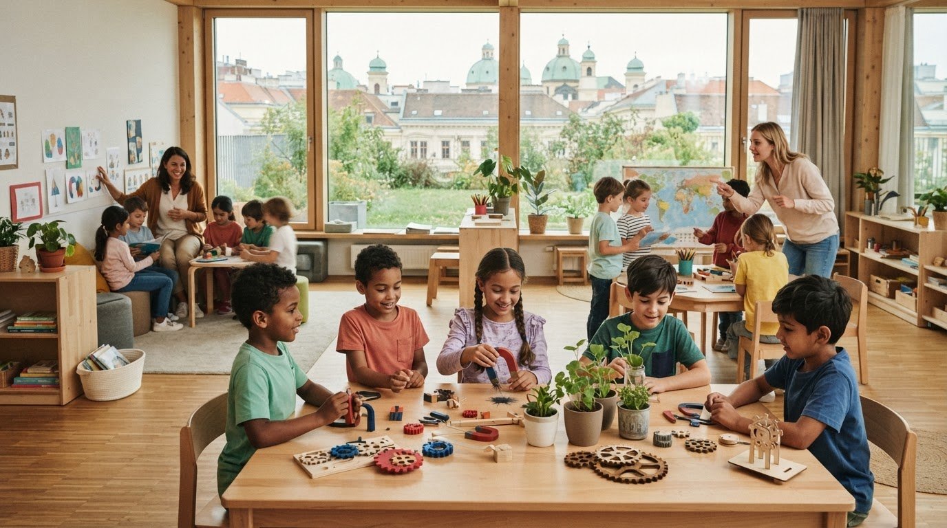 Bilinguale Ganztagsschule Wien: Deutsch, Englisch und Lernen &uuml;ber den ganzen Tag